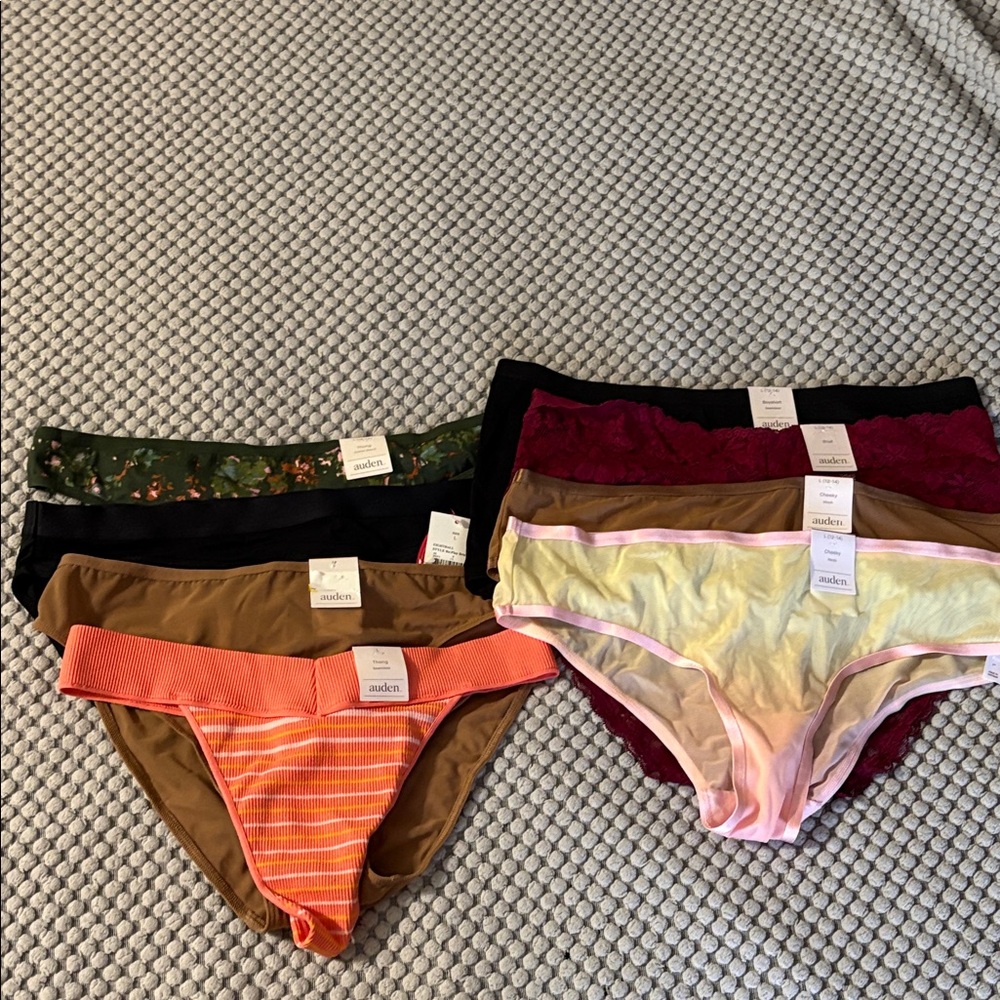 NWT Women’s size Large Underwear Mixed Panties Lot (8) Pairs